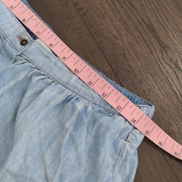 L.A. Hearts Denim Chambray Button Front Skirt Medium - Picture 7 of 8